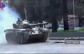 شاهد بالفيديو.. الجيش السوري يخوض حرب شوارع في القابون