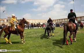 چوگان سواری در میدان نقش جهان اصفهان