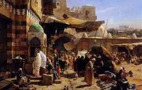 لوحات فنية عن تاريخ مدينة يافا في فلسطين المحتلة بريشة الفنان الألماني باورنفايند