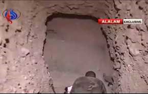 فيديو خاص : شاهد انفاق وخنادق المسلحين في جوبر