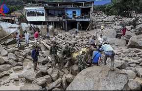 اكثر من 110 قتلى و200 مفقود في انزلاق للتربة في كولومبيا