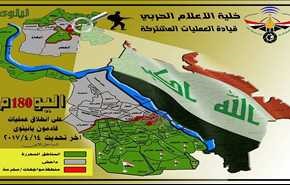 خارطة مناطق التحام القوات العراقية مع داعش في الجانب الايمن من الموصل