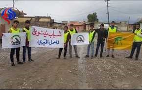 بالصور؛ متطوعون يعيدون تأهيل مزارات ومساجد الموصل