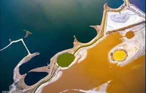 دریای مردۀ چین تغییر رنگ داد +عکس