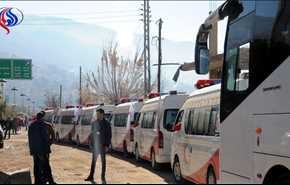 الفوعة وكفريا: دخول 5 حافلات لاستبدالها بالحافلات المدمرة بالتفجير الارهابي