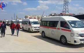 بالصور.. دخول 11 إسعاف إلى حلب و12 شاحنة مساعدات لريف دمشق