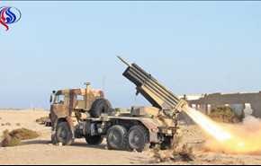 القوة الصاروخية اليمنية تستهدف تجمعات المرتزقة بمدينة مأرب