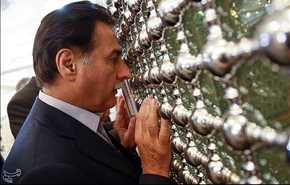 رئیس مجلس پاکستان در قم +عکس