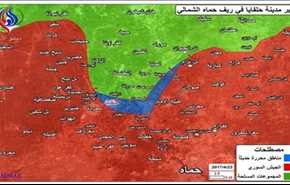 بالخريطة: مناطق السيطرة بريف حماه الشمالي بعد تحرير بلدة حلفايا