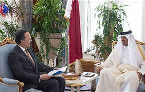 امنیت منطقه ،محور مذاکرات امیر قطر با وزیر خارجه قزاقستان