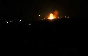 بالفيديو .. لحظة وقوع انفجارات ضخمة في محيط مطار دمشق الدولي