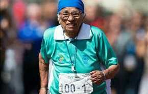 پیرزن 101 ساله مدال طلای دوی 100 مترجهان را کسب کرد
