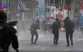 تفريق تظاهرة في اسطنبول بمناسبة عيد العمل