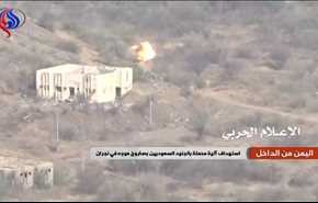 اليمن من الداخل ـ إستهداف آلية محملة بالجنود السعوديين بصاروخ موجه في نجران