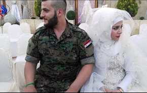 جشن عروسی ۳۰ سرباز مقابل قلعه تاریخی «حلب» + تصاویر و فیلم