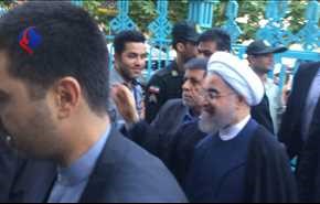 روحانی رأی خود را به صندوق انداخت +فیلم