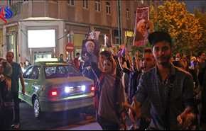 بالصور.. أهالي طهران يحتفلون بفوز روحاني في الإنتخابات الرئاسية