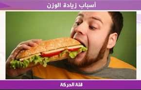 أسباب زيادة الوزن