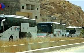بالفيديو.. خروج أولى 10 حافلات محملة بـ469 مسلحا من برزة