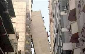 شاهد بالفيديو.. عمارة سكنية في الإسكندرية 