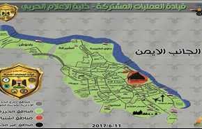 شاهد على الخارطة: داعش تتواجد الآن في هذه المنطقة الصغيرة من أيمن الموصل