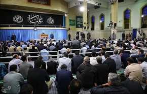 مراسم العزاء بمناسبة ذكرى ليلة جرح اميرالمؤمنين (ع) بمشاركة قائد الثورة