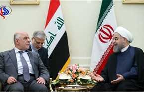 روحاني يؤكد للعبادي رغبة بلاده بزيادة التعاون الثنائي في جميع المجالات