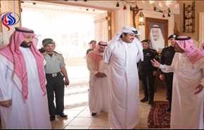 امير قطر يفاجئ ملك السعودية وابنه بعد تعيينه وليا للعهد