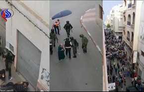 بالفيديو.. صدامات بين قوات الامن ومتظاهرين في الحسيمة شمالي المغرب