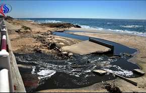 تلوث شاطئ القطاع بنسبة 70% يمنع البحر عن أهالي غزة + فيديو