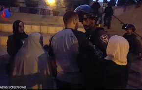 مواجهات عنيفة بين فلسطينيين وشرطة الاحتلال في عموم احياء القدس