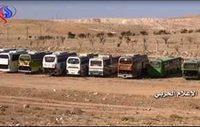 بالفيديو: وصول حافلات لإخراج “سرايا أهل الشام” من عرسال