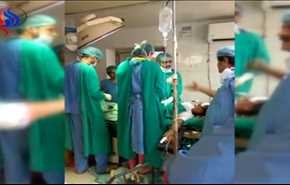 شاهد  تصرف غير متوقع من طبيبين مع امراة حامل في حجرة العمليات!