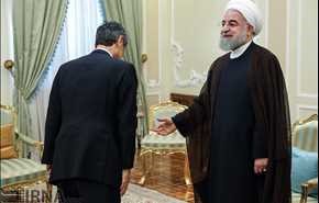 لقاء المبعوث الخاص لرئيس وزراء اليابان مع روحاني + صور