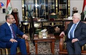 الرئيس العراقي يبحث استفتاء كردستان مع رئيس البرلمان سليم الجبوري