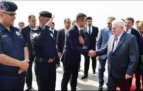 الرئيس العراقي فؤاد معصوم يصل إلى السليمانية