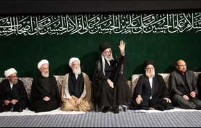 إقامة مراسم العزاء الحسيني لليلة الثانية بحضور قائد الثورة الاسلامية