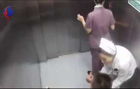 بالفيديو.. حامل تضع طفلها داخل مصعد المستشفى