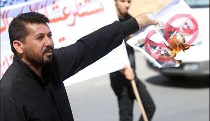 متظاهرون يحاصرون البعثة الدبلوماسية التركية في بغداد+فيديو وصور
