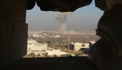 بالصور ..لحظة استهداف الجيش السوري للإرهابيين في ريف حلب الجنوبي