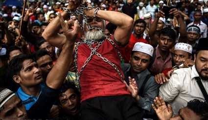 اعتراض به خشونت علیه مسلمانان میانمار +عکس
