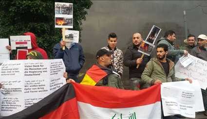 بالصور ...احتجاج العراقيين في ألمانيا على عدم منحهم اللجوء أسوة بغيرهم