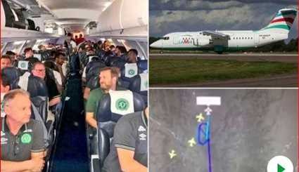 تصاویری از سقوط هواپیمای باشگاه فوتبال برزیلی در کلمبیا