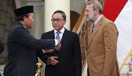 دیدار رئیس مجلس مشورتی اندونزی با لاریجانی