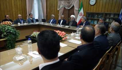 President Rouhani in Tehran University for students’ ceremony