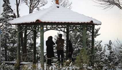 Snow blankets Iran