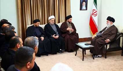 Leader receives head of National Iraqi Alliance