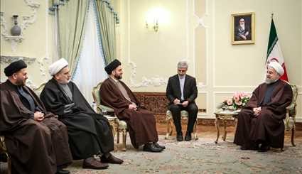دیدار رییس ائتلاف ملی عراق با رئیس جمهور | تصاویر