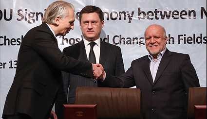 توقيع اتفاقية لتصدير النفط بين ايران وروسيا