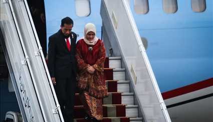 رییس جمهور اندونزی و همسرش در تهران +عکس